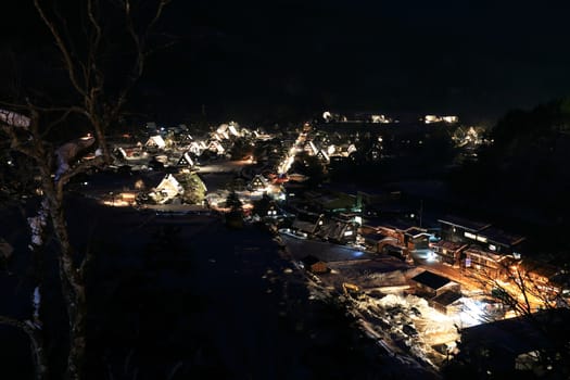 World Heritage, Light up of Shirakawago, Japan