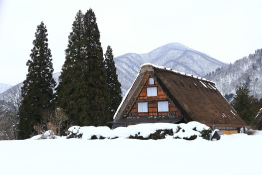 Cottage at Gassho-zukuri Village/Shirakawago:japan