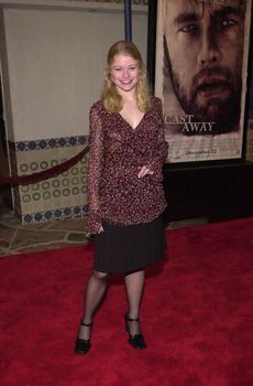 Emilie De Raven at the premiere of 20th Century Fox's "Cast Away" in Westwood, 12-07-00