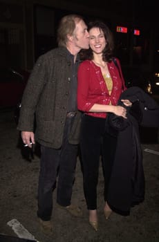 David Carradine and wife Marina at the "Joe Head Goes Hollywood" Wrap Party, Santa Monica, 12-18-00