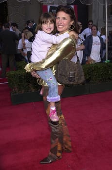 Mimi Rogers and daughter Lucy at the premiere of Disney's "The Emperors New Groove" in Hollywood, 12-10-00