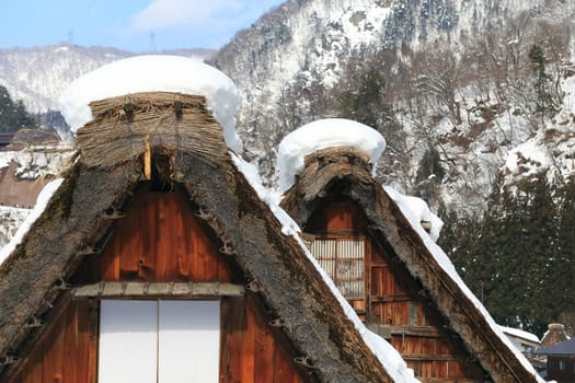 Cottage at Gassho-zukuri Village/Shirakawago:japan