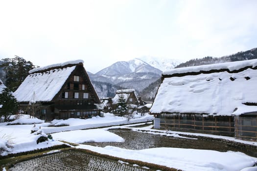 Cottage at Gassho-zukuri Village/Shirakawago:japan