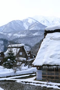 Cottage at Gassho-zukuri Village/Shirakawago:japan