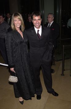 Eric McCormack and wife at the 10th Annual Fire and Ice Ball to benefit the Revlon/UCLA Women's Cancer Research program. Beverly Hills, 12-22-00