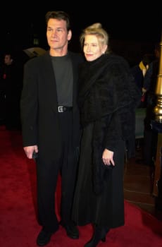 Patrick Swayze and wife Lisa Niemi at the premiere of Dimension Film's "Reindeer Games" in Hollywood, 02-21-00