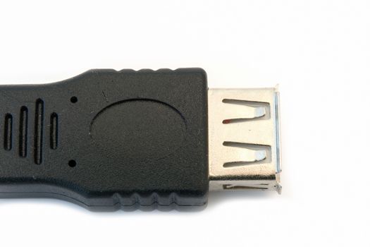 Flash drive isolate on the white background