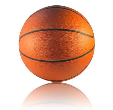 A Basketball isolated on the white background