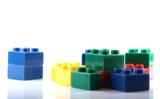 Building Blocks Isolated On White