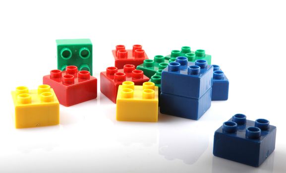 Building Blocks Isolated On White