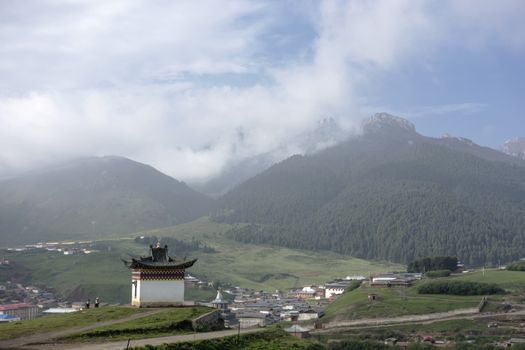 Mountains landscape of sichuan, china 