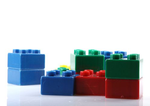 Building Blocks Isolated On White