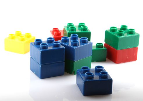 Building Blocks Isolated On White