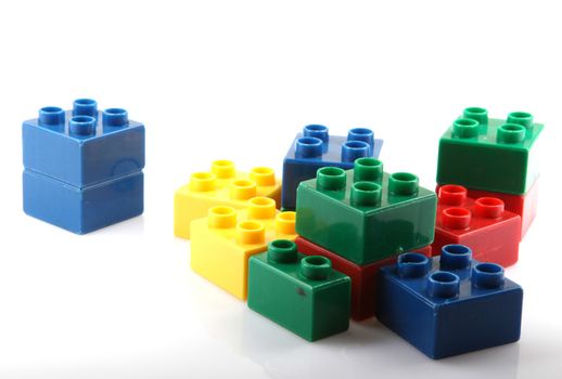 Building Blocks Isolated On White