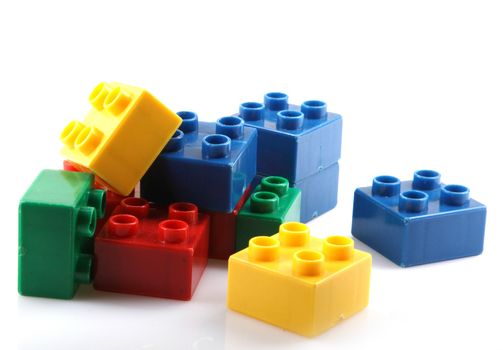 Building Blocks Isolated On White