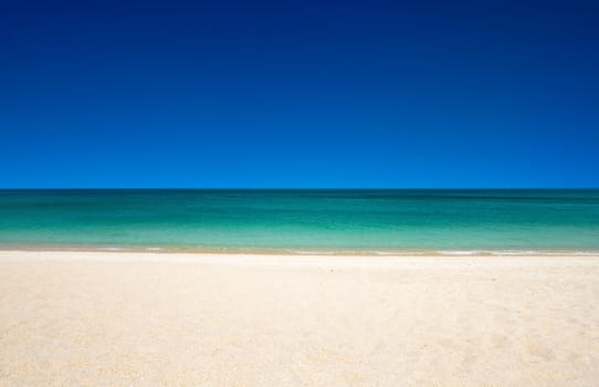 beautiful beach and tropical sea