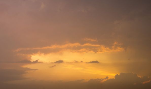 sky with clouds and sun