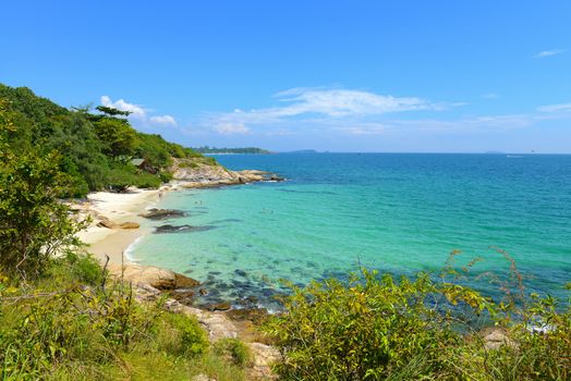 nature scene tropical beach and sea in koh samed island Thailand 
