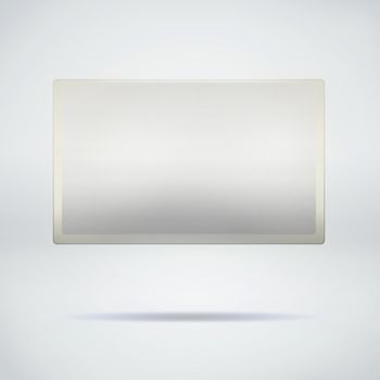 Blank screen on plain background