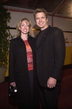 John Schneider and wife Elly at the Hollywood Media Convergence Gala, 02-29-00