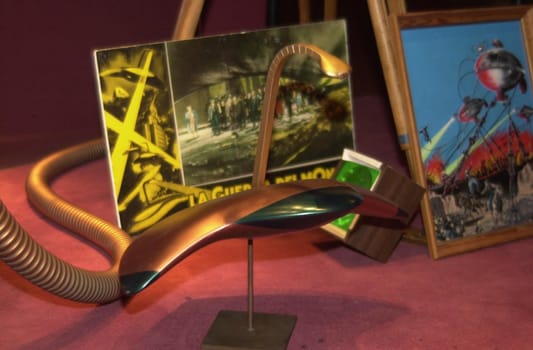 Original props at the American Cinematheque's screening of "War of the Worlds" in Hollywood, 02-12-00