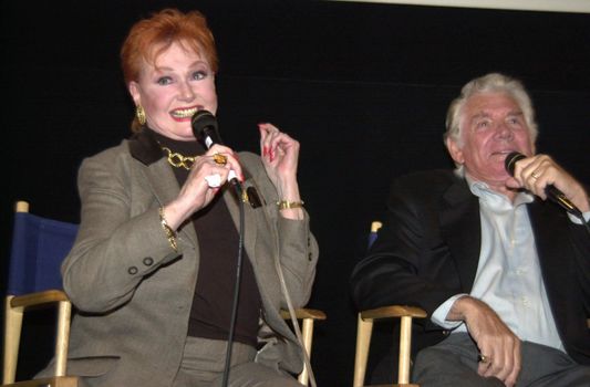 Ann Robinson and Gene Barry at the American Cinematheque's screening of "War of the Worlds" in Hollywood, 02-12-00