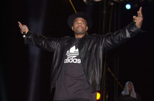 RUN DMC at the Swatch Wave Tour surf competition and rock concert at the Queen Mary in Long Beach, 02-02-00