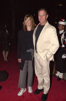 Corbin Bernsen and wife Amanda Pays at the JAG 100th Episode Party, Spago, 02-07-00
