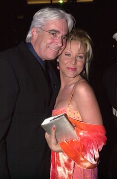 Karri Turner and husband at the JAG 100th Episode Party, Spago, 02-07-00
