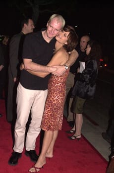 Catherine Bell and husband Adam Beason at the JAG 100th Episode Party, Spago, 02-07-00