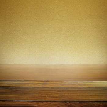 Empty tabletop and blank brown background