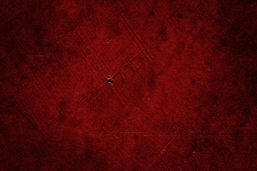 Red grunge textured wall. Copy space