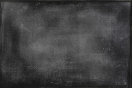 Chalk rubbed out on blackboard 