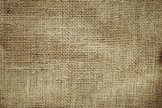 Closeup of burlap hessian sacking