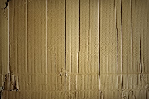 Closeup of cardboard textured surface
