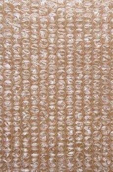 Closeup of plastic bubble wrap