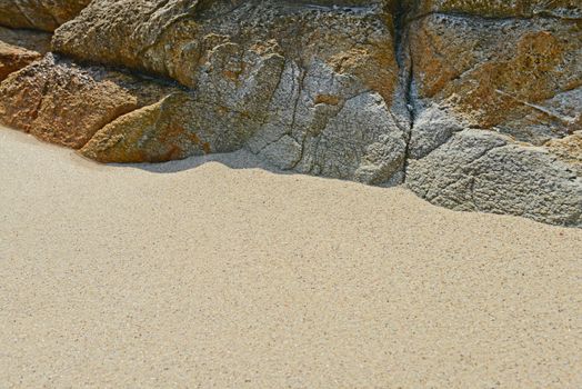 Sand beach rocks beautiful pattern and texture 