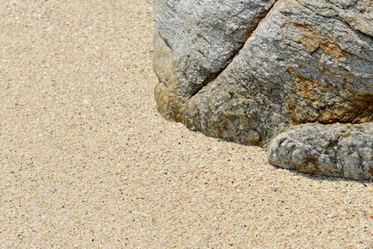 Sand beach rocks beautiful pattern and texture 