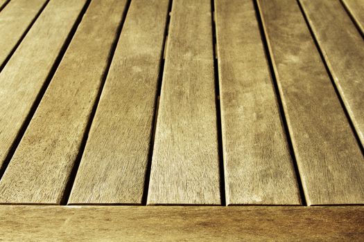 Closeup of wooden floor boards 