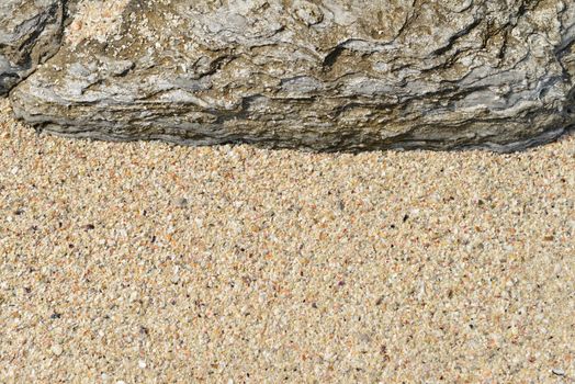 Sand beach rocks beautiful pattern and texture 