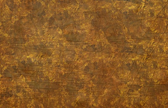 A wall painted of gold, realistic gold texture.