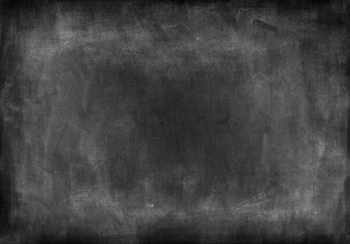 Chalk rubbed out on blackboard 