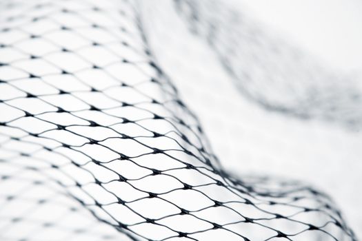 Closeup of abstract fishnet texture