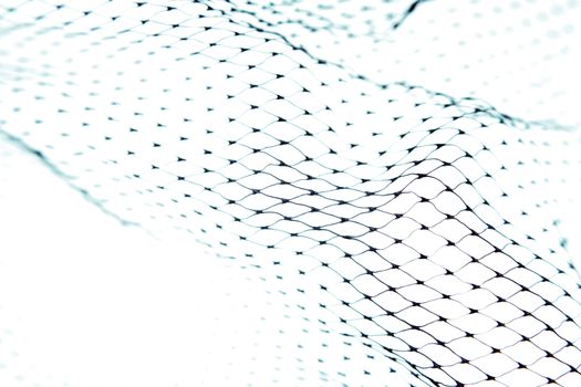 Closeup of abstract fishnet texture