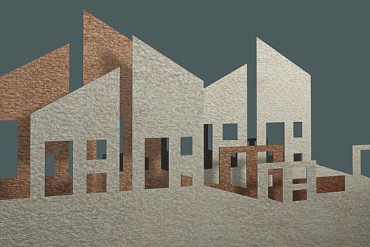 Real Estate Icons made in 3d software