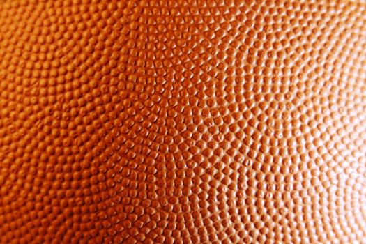 Closeup of orange basketball texture