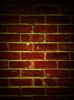 Closeup of bricks in wall