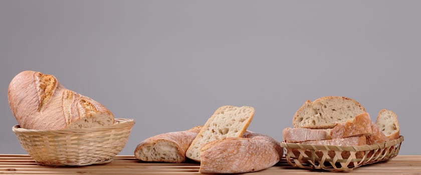 several different types of bread