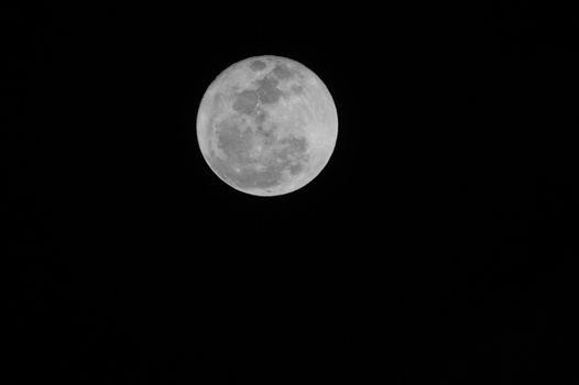 Firest Full Mini Moon in January 2014 Tenerife Canary Islands Spain