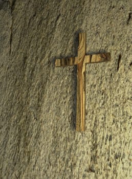 Old Wall With Cross made in 3d software